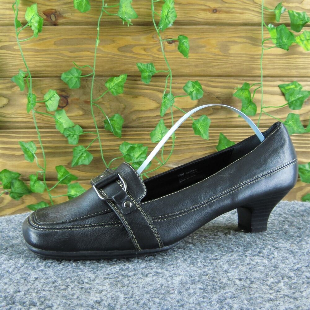 Aerosoles Women's Pump Black Leather Pump 7W Gently Used 2025